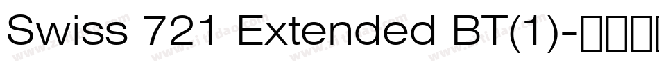 Swiss 721 Extended BT(1)字体转换